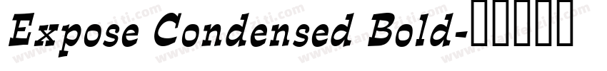 Expose Condensed Bold字体转换